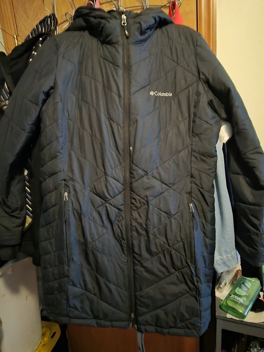 Columbia Women's Black Insulated Hooded Jacket